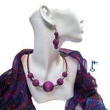 O-kaulakoru/setti violetti